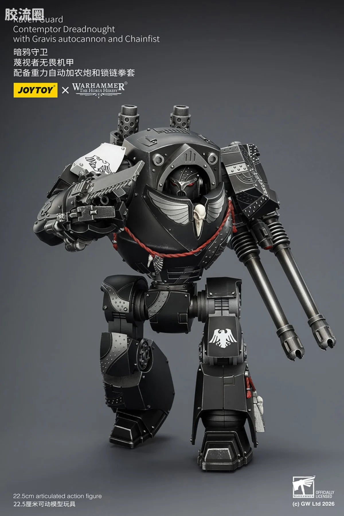 JoyToy Raven Guard Contemptor Dreadnought With Gravis Autocannon And Chainfist
