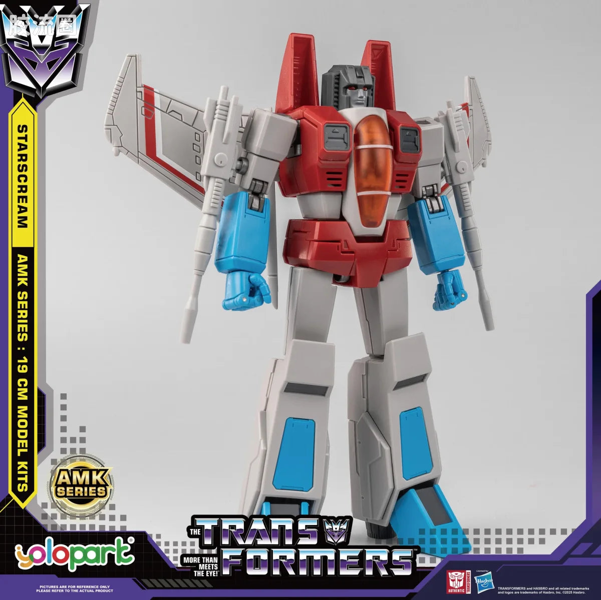 YOLOPARK Transformers Generation One Amk Series 19cm Starscream Model Kit