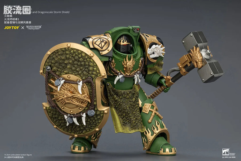 JoyToy Salamanders Firedrake Terminator 1 With Thunder Hammer And Dragonscale Storm Shield