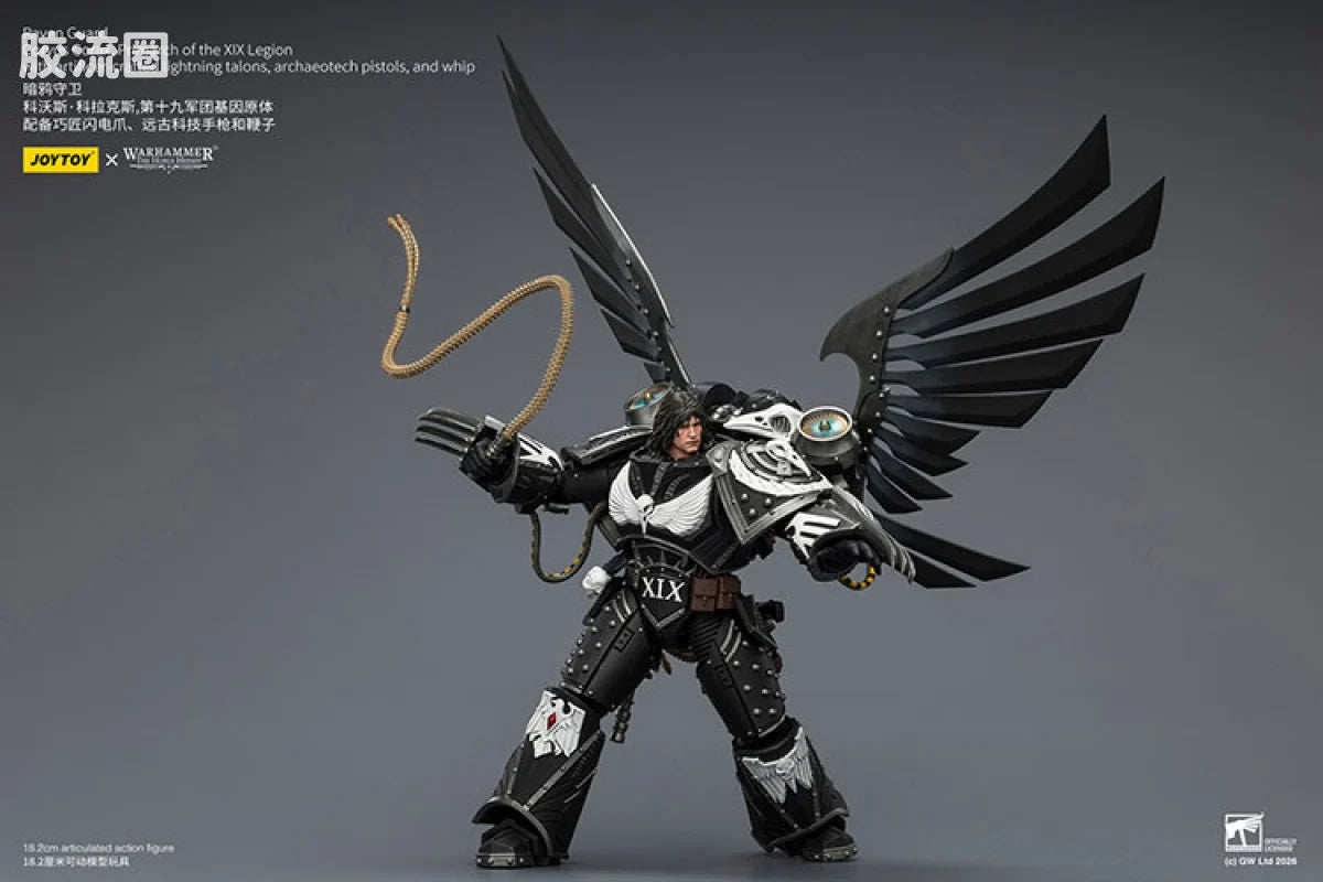 JoyToy Egionwithartificer Craftedlightningtalonsarchaeotechpistolsandwhipraven Guard Corvus Coraxprimarch Of The Xix Legion With Artificer Crafted Lightning Talonsarchaeotech Pistolsand Whip