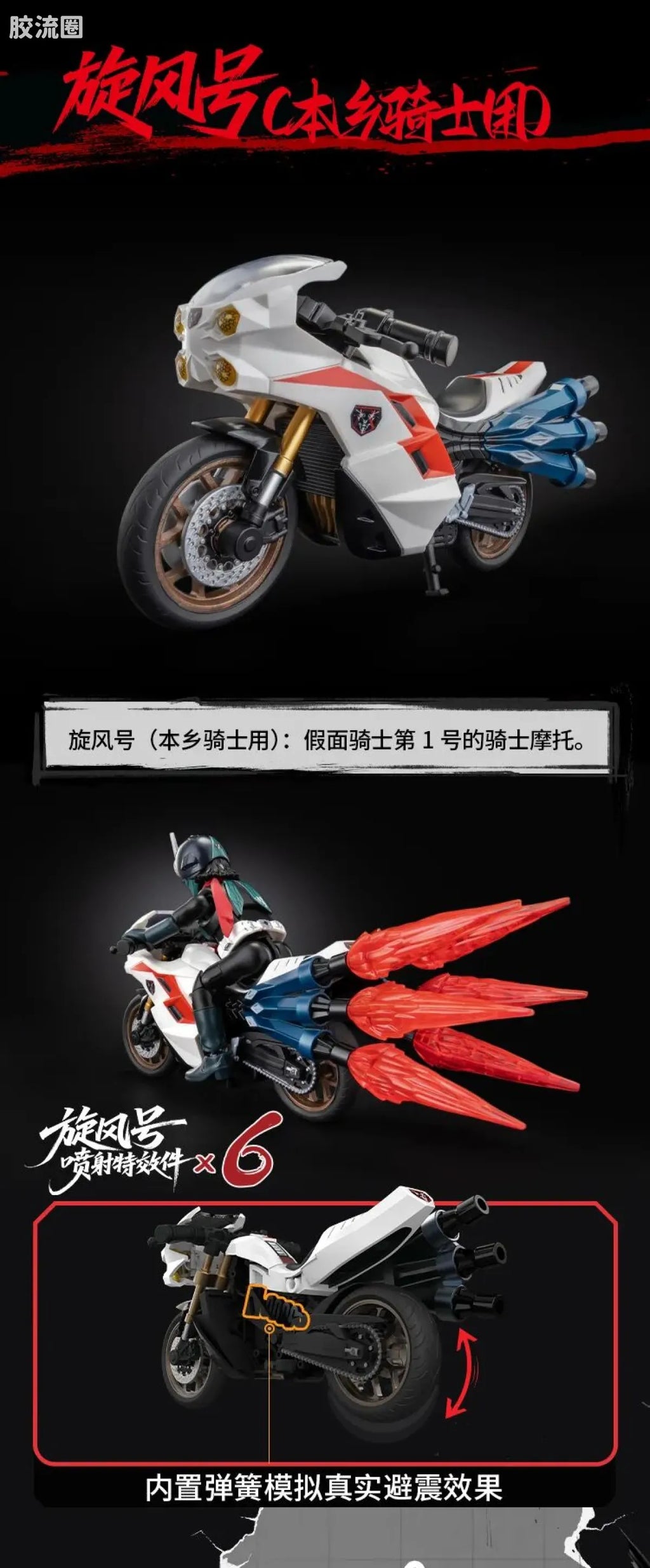 Blokees Shin Kamen Rider Classic Collection Kamen Rider No.1 with Cyclone Model Kit
