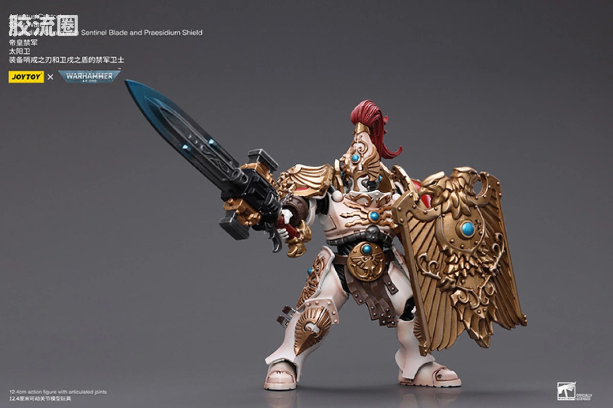 JoyToy Adeptus Custodes Solar Watch Custodian Guard with Sentinel Blade and Praesidium Shield