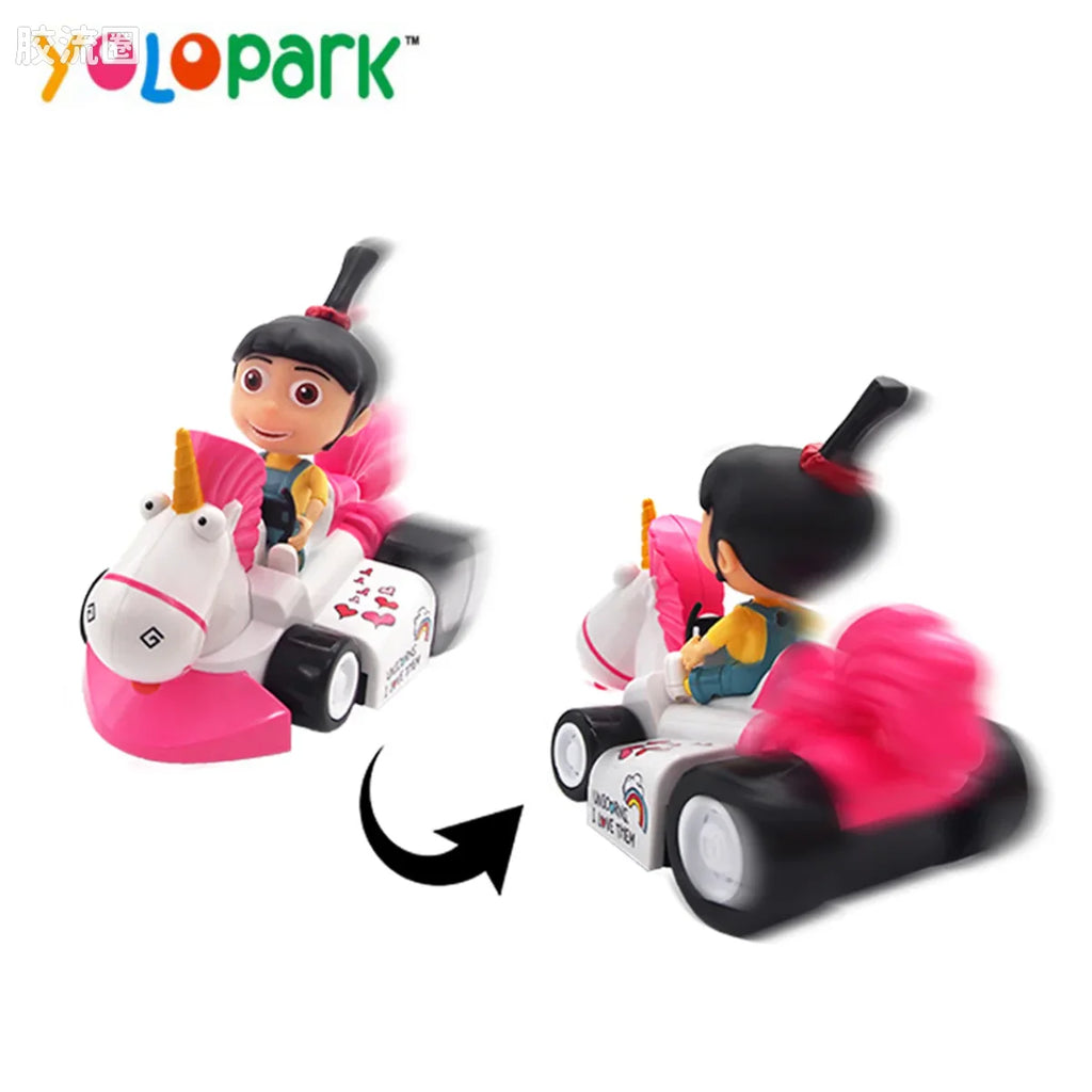 YOLOPARK Minions Movie Action Figures Toys Agnes Car