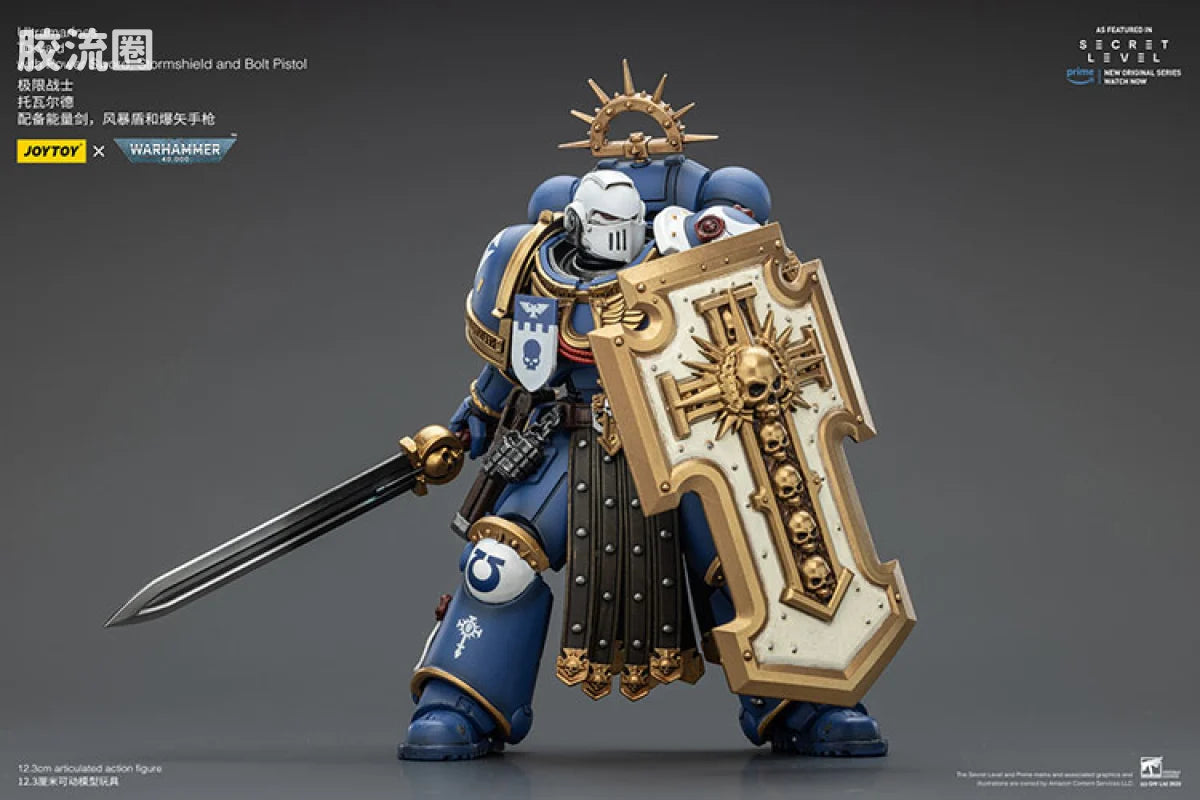 JoyToy Ultramarines Torvald with Power Sword, Stormshield and Bolt Pistol