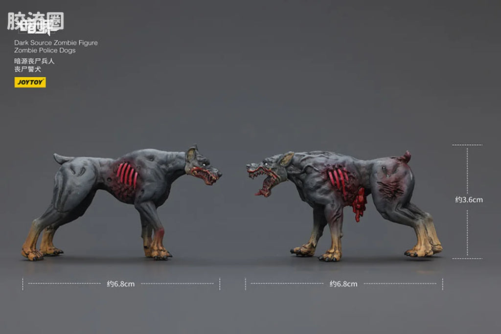 JoyToy Dark Source Zombie Figure Zombie Police Dogs
