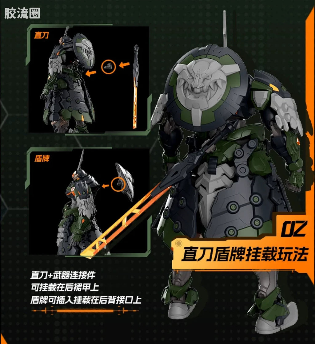 Motor Nuclear Legend of Star General BV-XH04 Xun Yong Class Iron Pagoda 1/144 Model Kit
