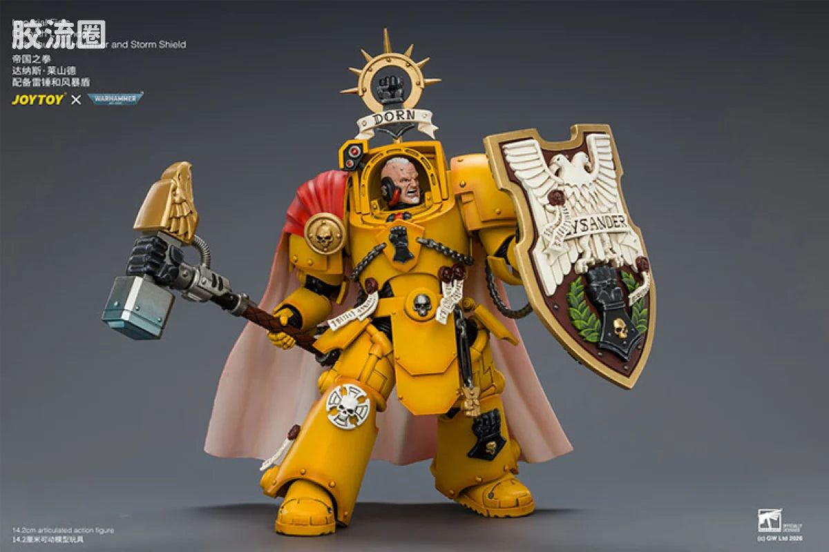 JoyToy Imperial Fists Darnath Lysander With Thunder Hammer And Storm Shield