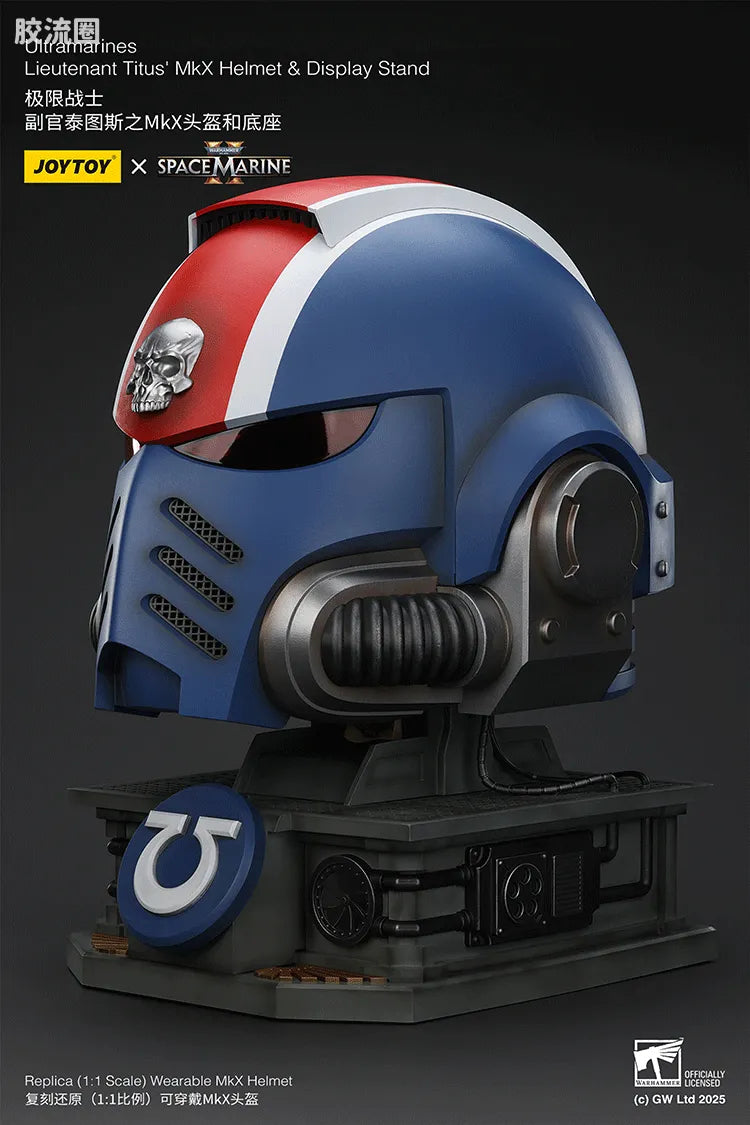JoyToy Ultramarines Lieutenant Titus Mkx Helmet Display Stand
