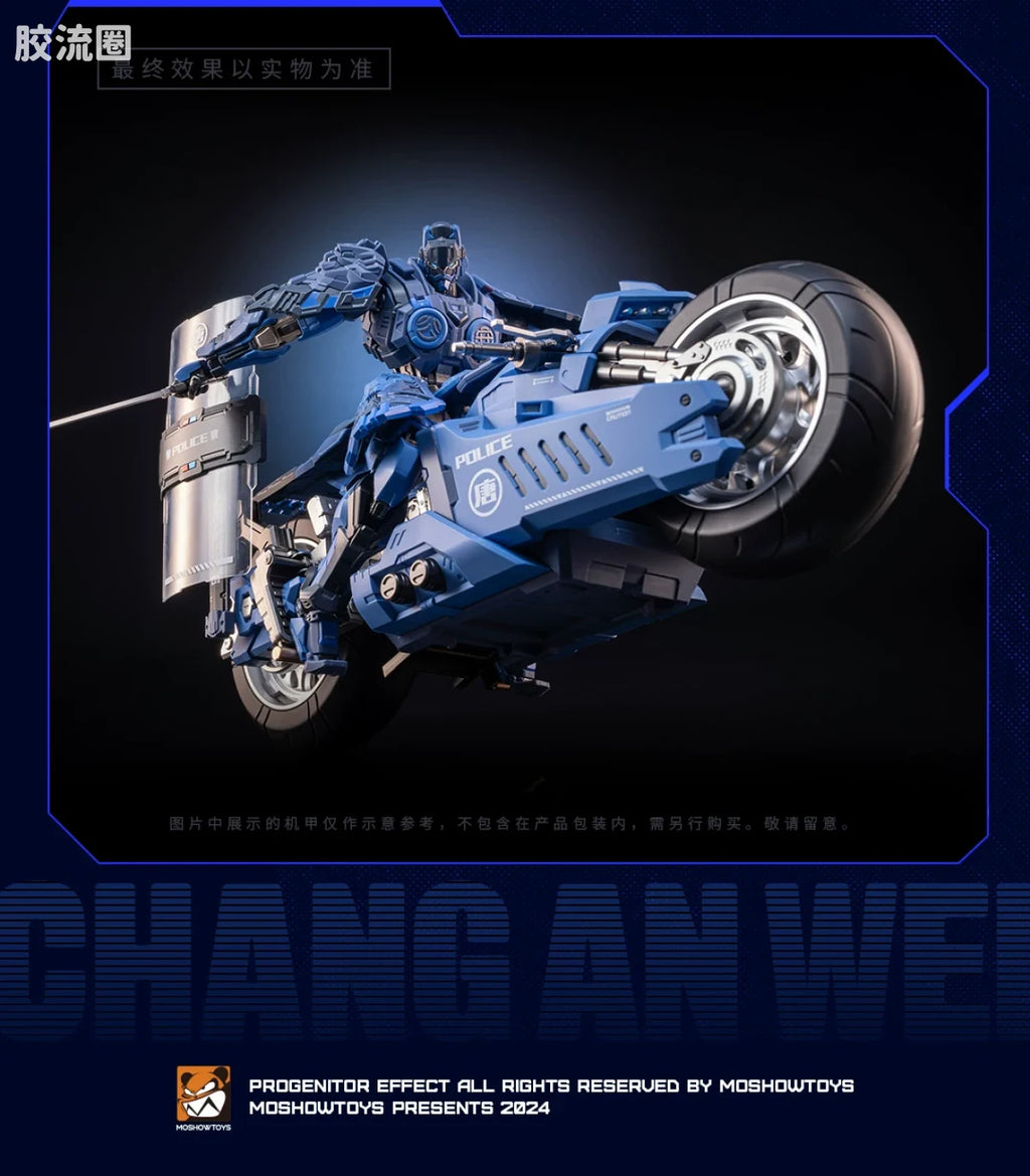 Moshow Chang An Wei Motorcycle - Police Officer Ver. (Bike & Robo-Dog)