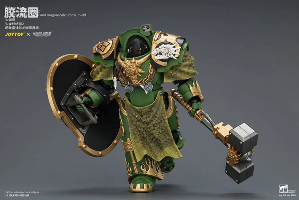 JoyToy Salamanders Firedrake Terminator 2 With Thunder Hammer And Dragonscale Storm Shield