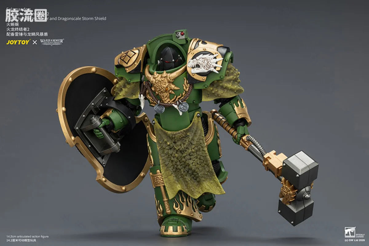 JoyToy Salamanders Firedrake Terminator 2 With Thunder Hammer And Dragonscale Storm Shield