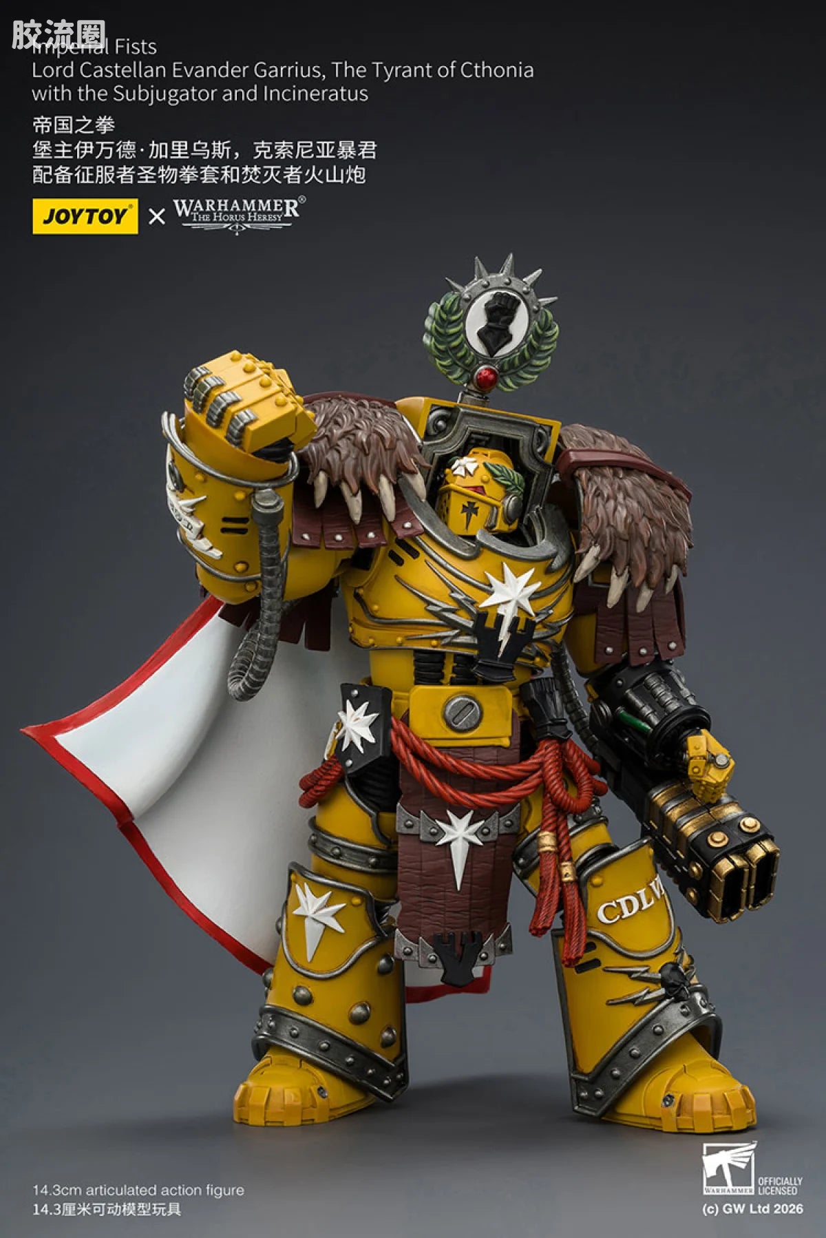 JoyToy Imperial Fists Lord Castellan Evander Garrius The Tyrant Of Cthonia