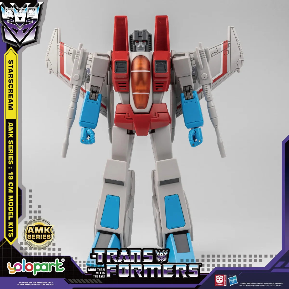 YOLOPARK Transformers Generation One Amk Series 19cm Starscream Model Kit