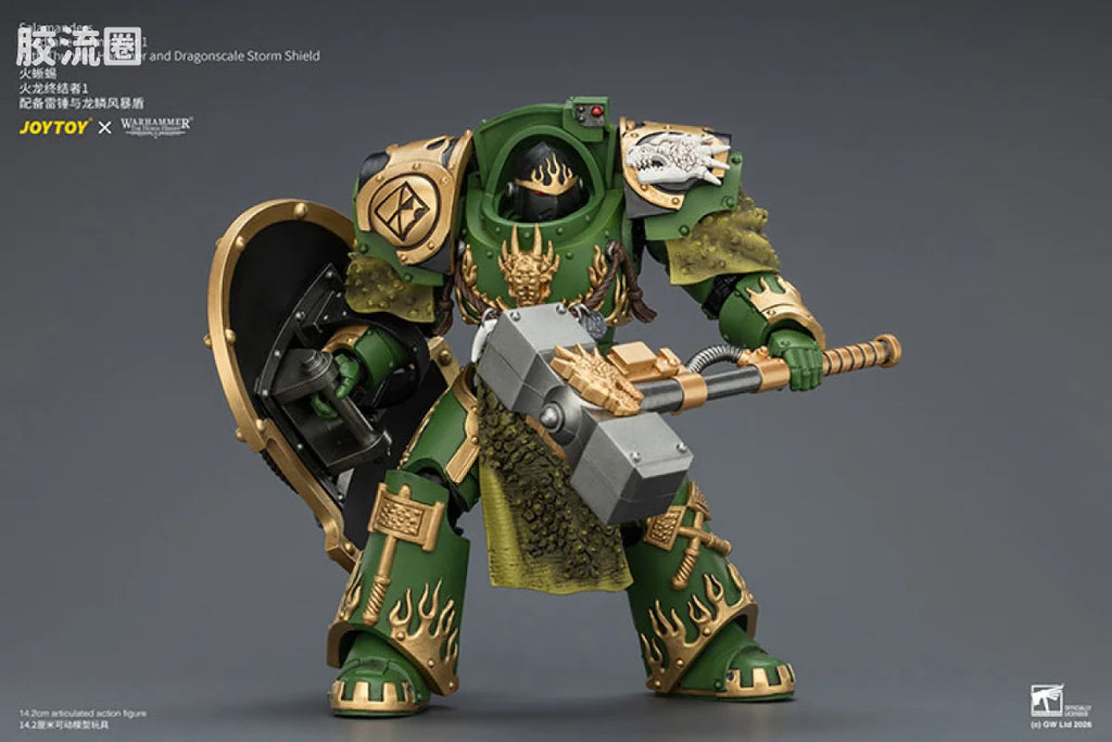 JoyToy Salamanders Firedrake Terminator 1 With Thunder Hammer And Dragonscale Storm Shield