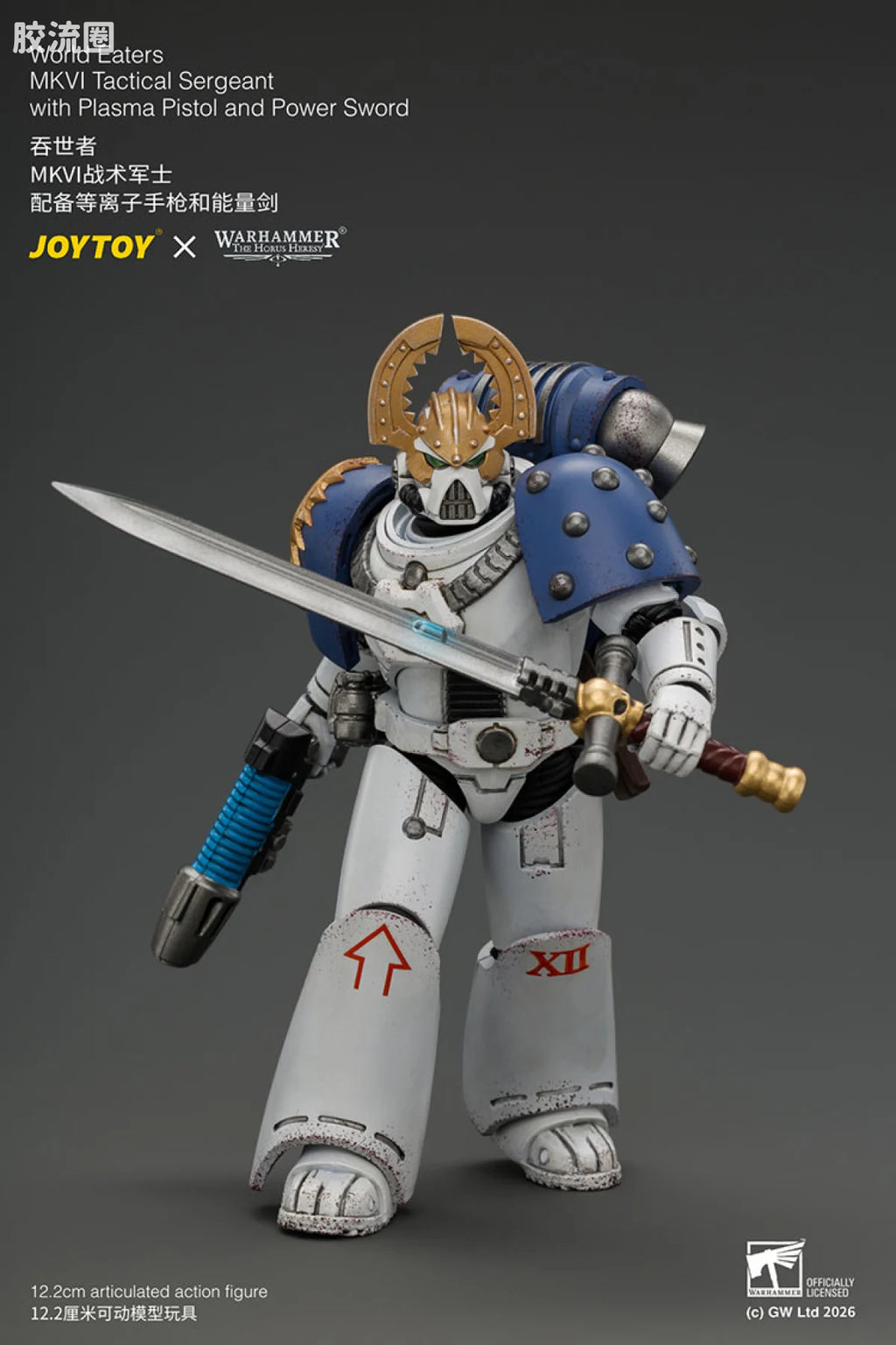 JoyToy World Eaters Mkvi Tactical Sergeant With Plasma Pistol And Power Sword