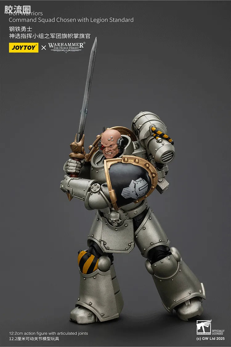 JoyToy Iron Warriors Command Squad Chosen with Legion Standard