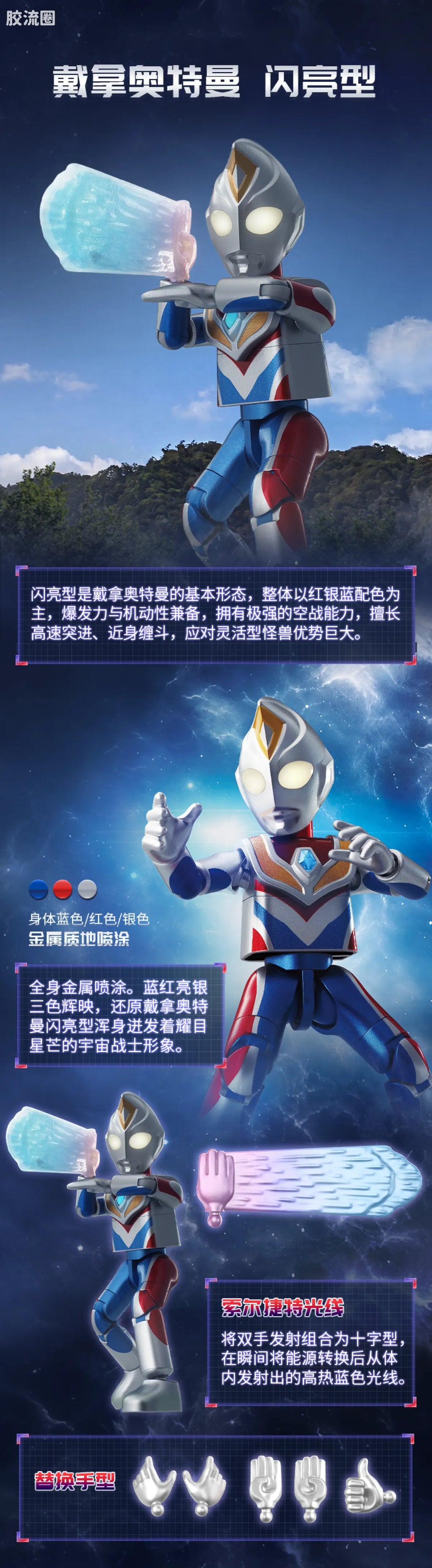 Blokees Ultraman Wave 9 - T.D.G. Heisei Trio Bonus