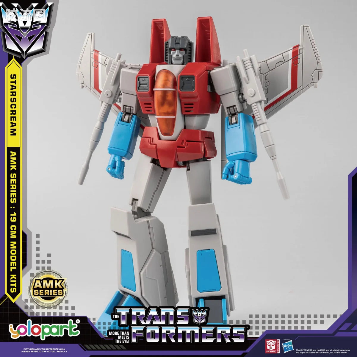 YOLOPARK Transformers Generation One Amk Series 19cm Starscream Model Kit