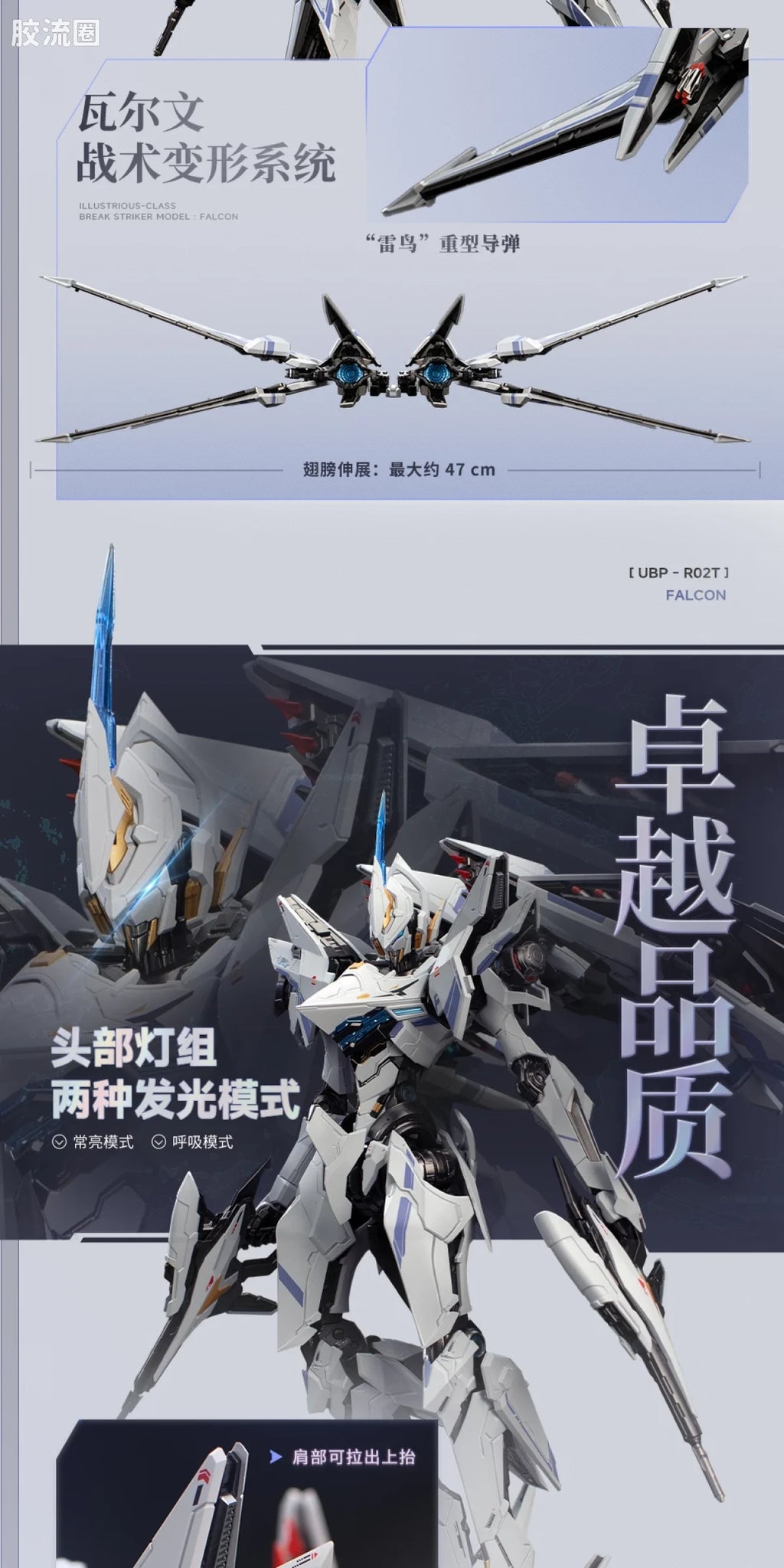 Moshow Mecha BREAK Illustrious Class UBP-R02T Falcon