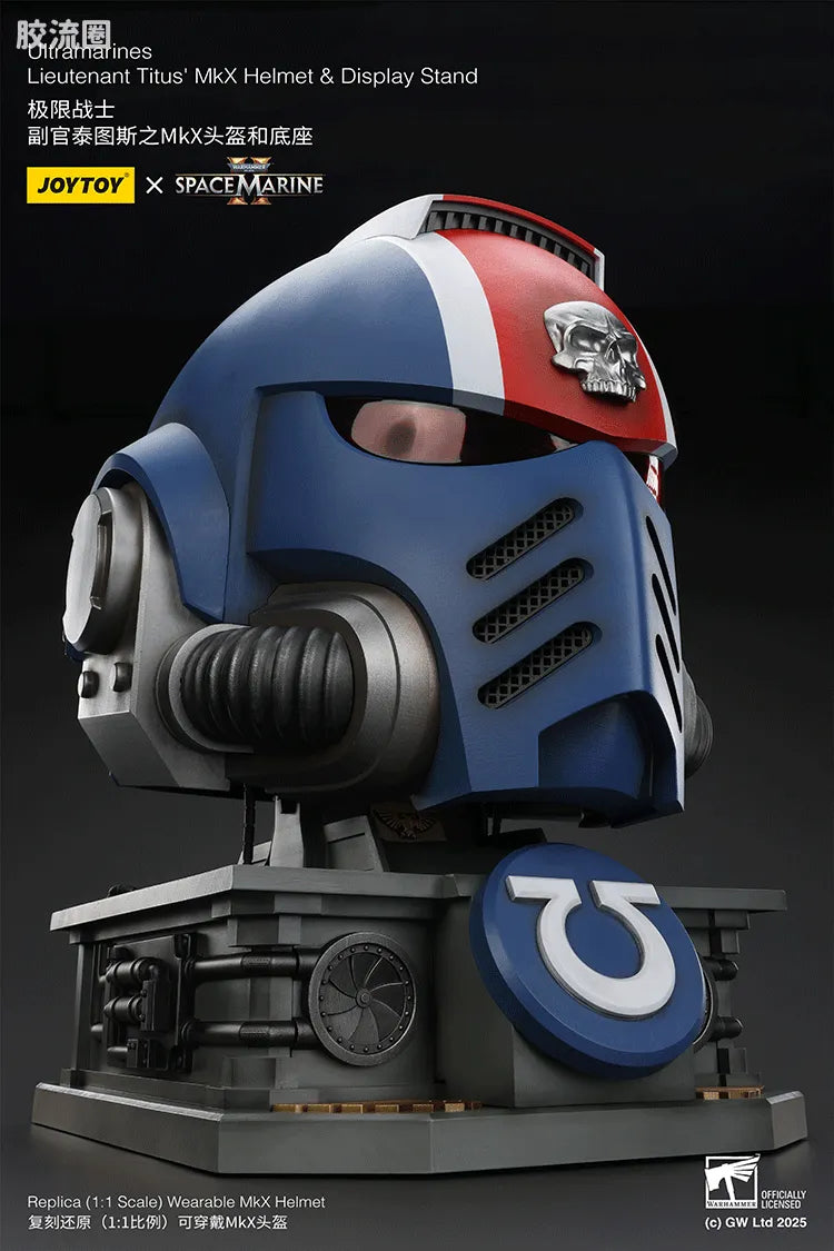 JoyToy Ultramarines Lieutenant Titus Mkx Helmet Display Stand