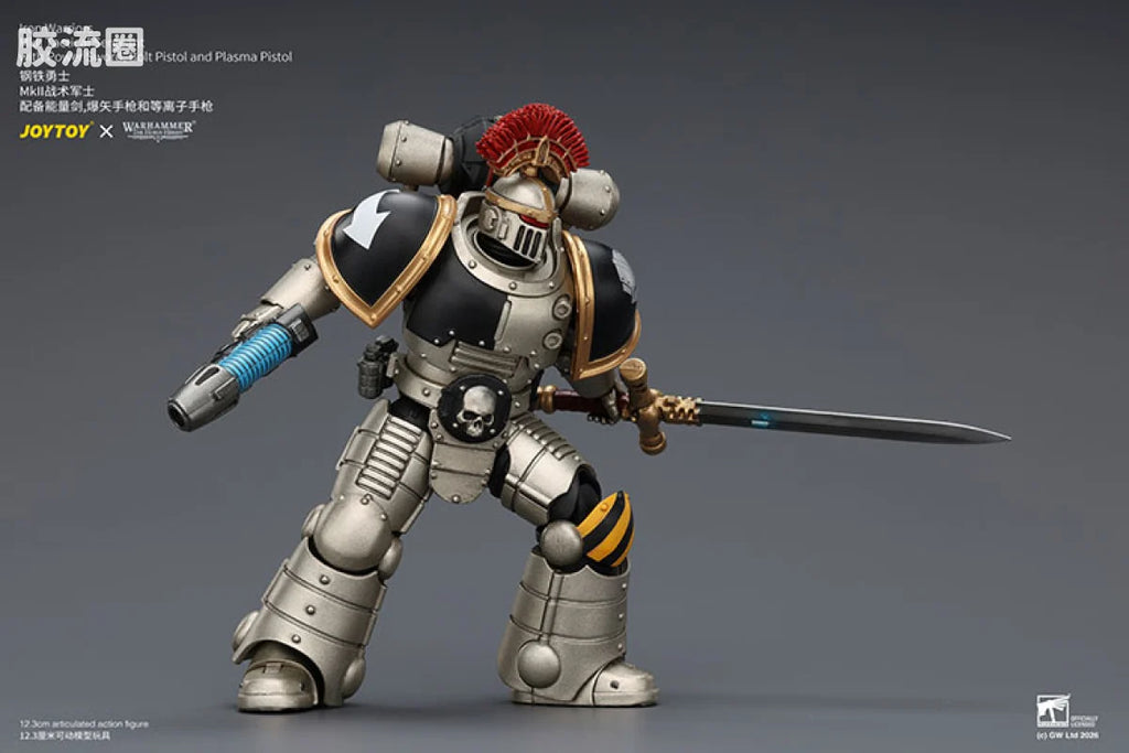 JoyToy Iron Warriors Mkll Tactical Sergeant With Power Swordbolt Pistol And Plasma Pistol