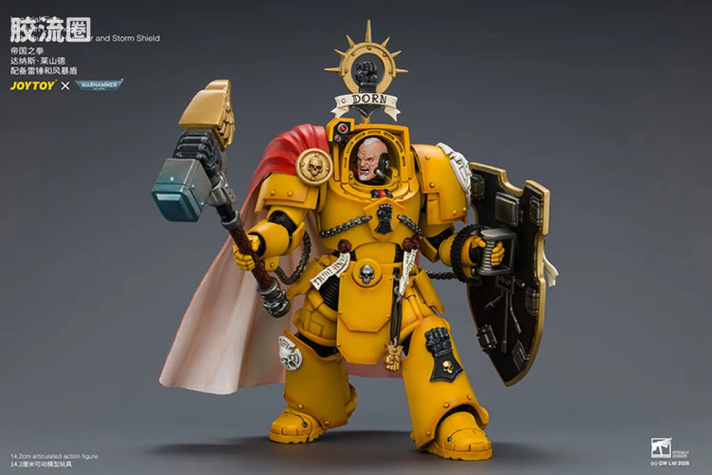 JoyToy Imperial Fists Darnath Lysander With Thunder Hammer And Storm Shield