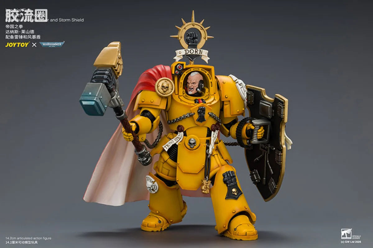 JoyToy Imperial Fists Darnath Lysander With Thunder Hammer And Storm Shield