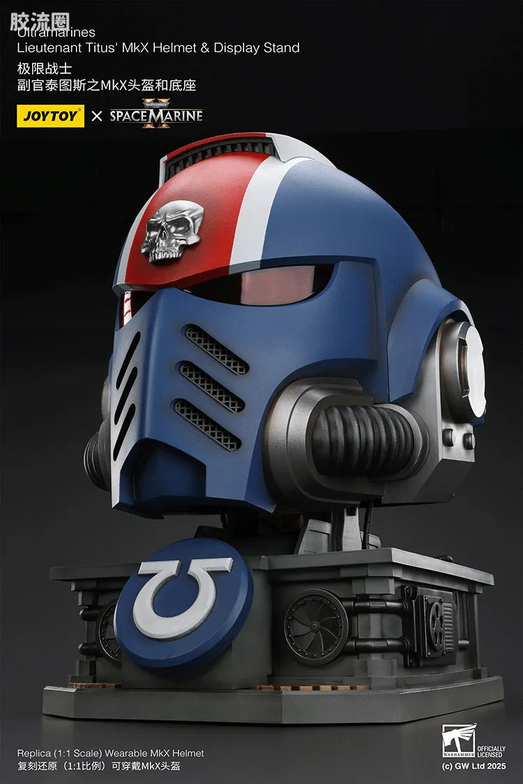 JoyToy Ultramarines Lieutenant Titus Mkx Helmet Display Stand
