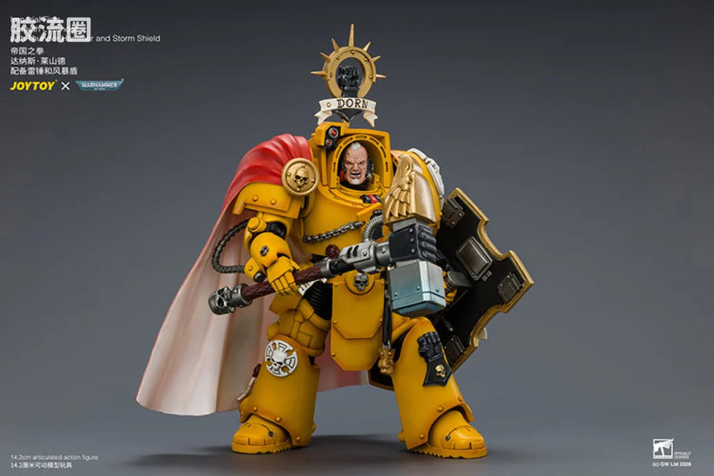 JoyToy Imperial Fists Darnath Lysander With Thunder Hammer And Storm Shield