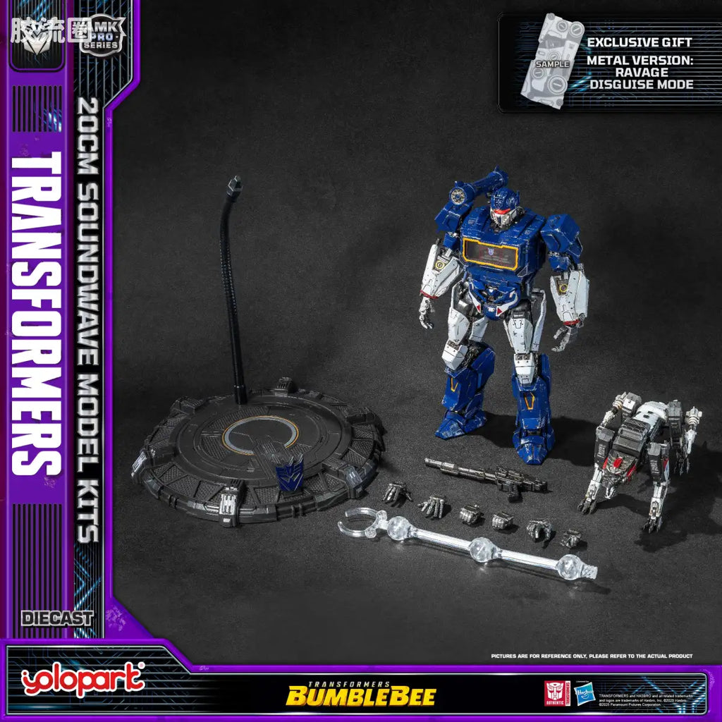 YOLOPARK Transformers Bumblebee Amk Pro Series 20cm Soundwave Model Kit