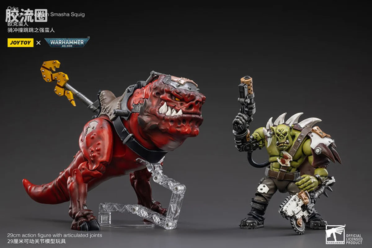 JoyToy Orks Squighog Nob on Smasha Squig