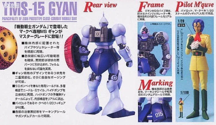 Bandai MG 1/100 YMS-15 Gyan