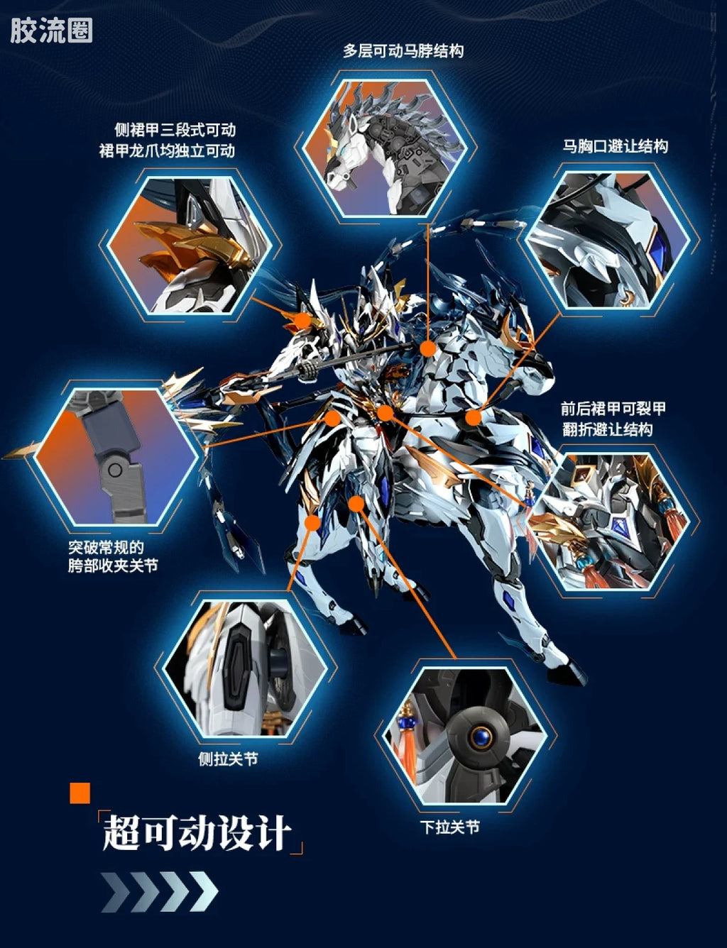 Motor Nuclear Legend of Star General MNP-XH05WA Zhao Yun (Majestic Color Ver.) Model Kit