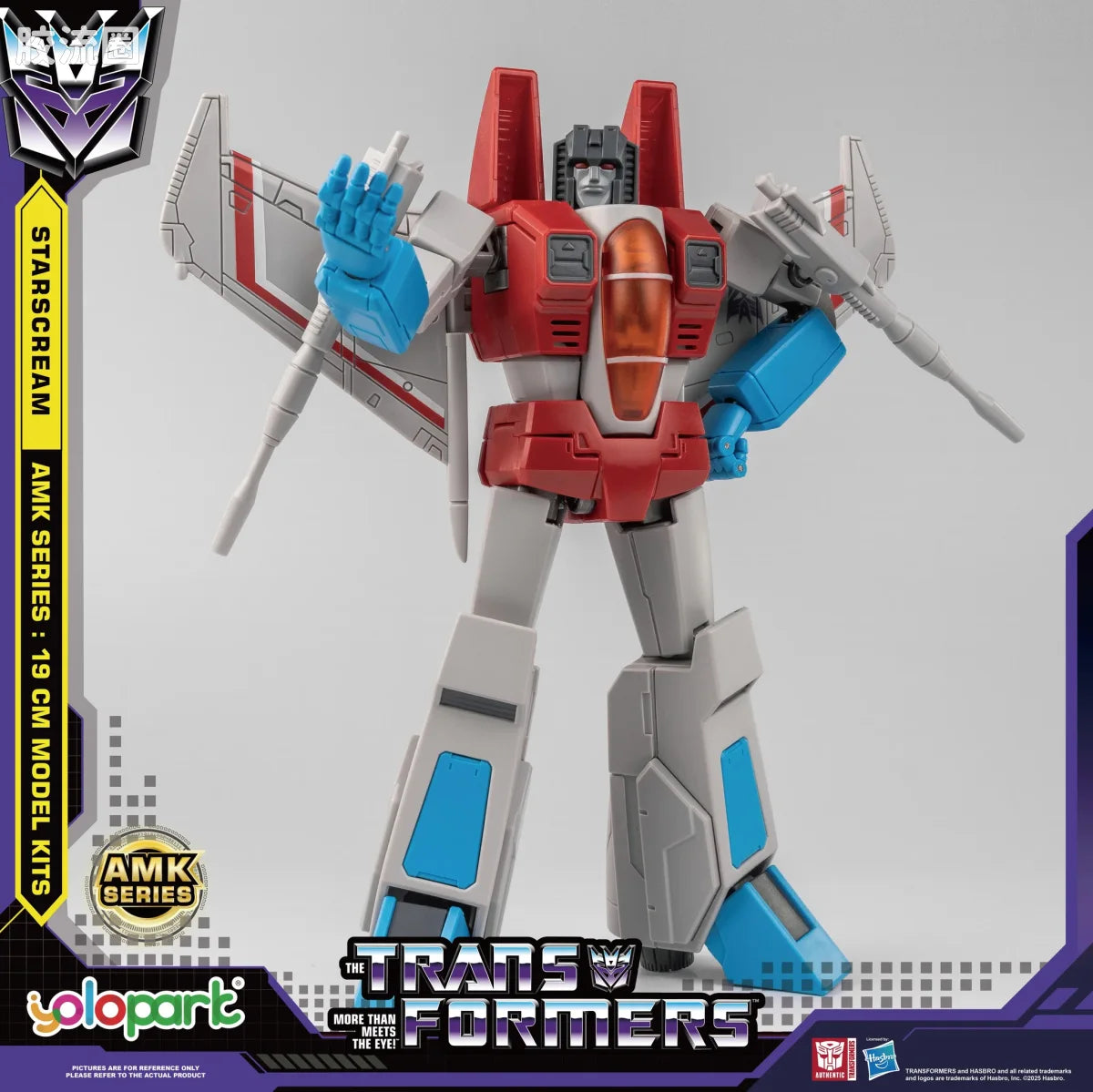 YOLOPARK Transformers Generation One Amk Series 19cm Starscream Model Kit