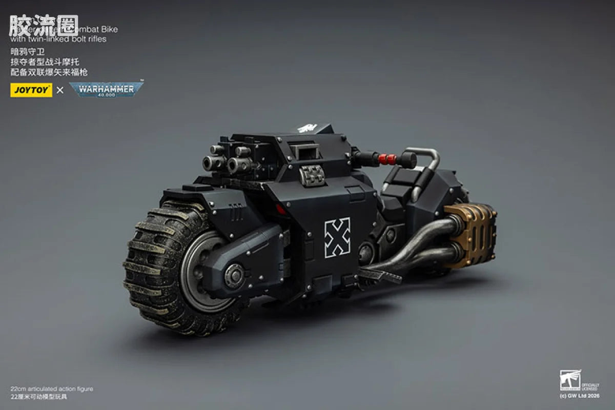 JoyToy Ikewithtwin Linkedboltriflesraven Guard Raider Pattern Combat Bike With Twin Linked Bolt Rifles