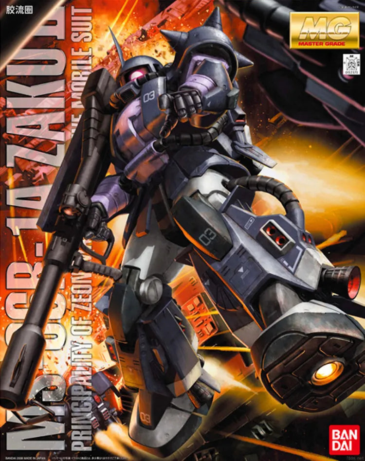 Bandai MG 1/100 MS-06R-1A Zaku II (Black Tri-Stars) (Ver.2.0)
