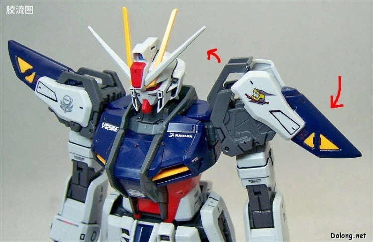 Bandai MG 1/100 GAT-X105E+AQM/E-M1 Strike Gundam E IWSP (Lukas O'Donnell Custom)