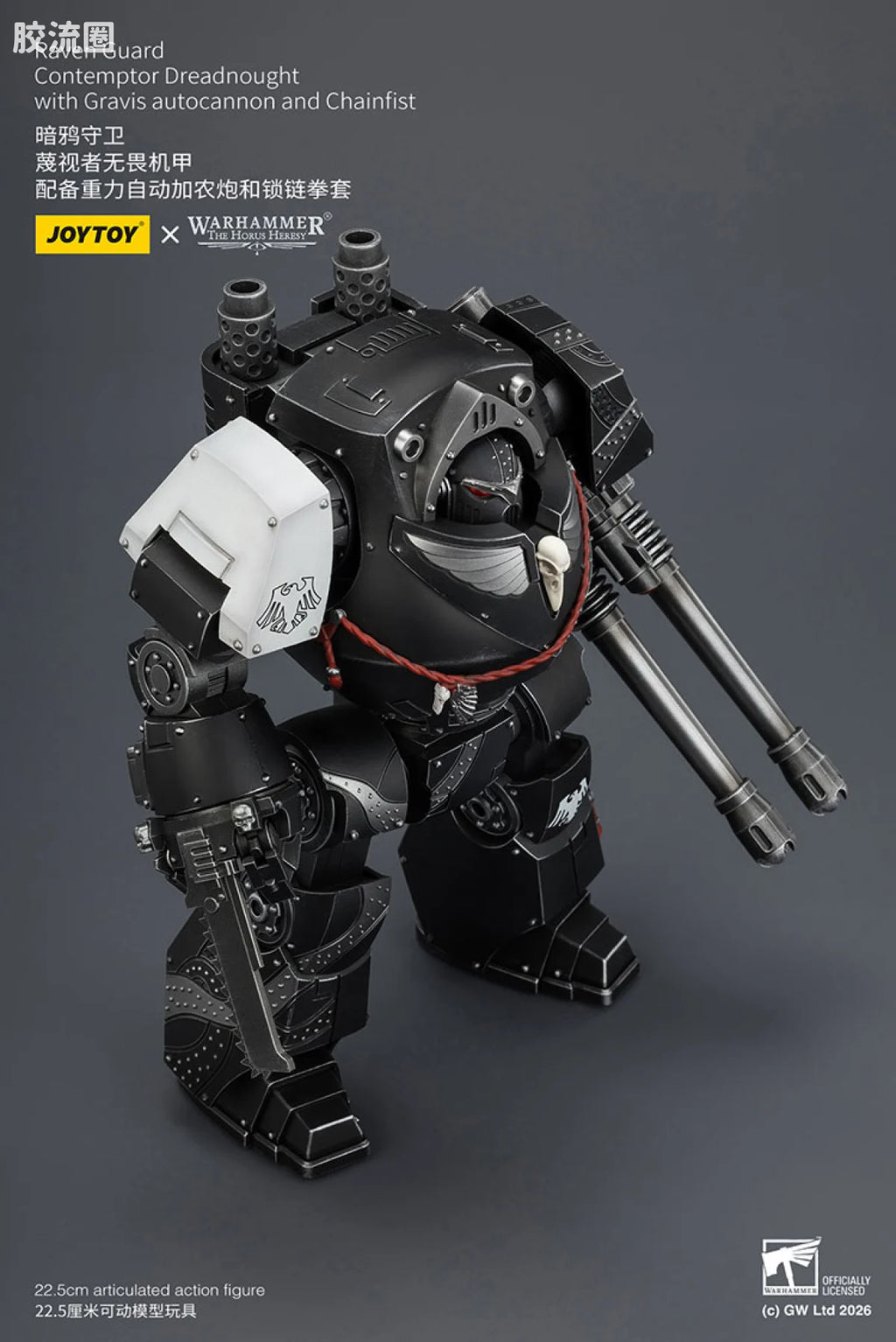 JoyToy Raven Guard Contemptor Dreadnought With Gravis Autocannon And Chainfist