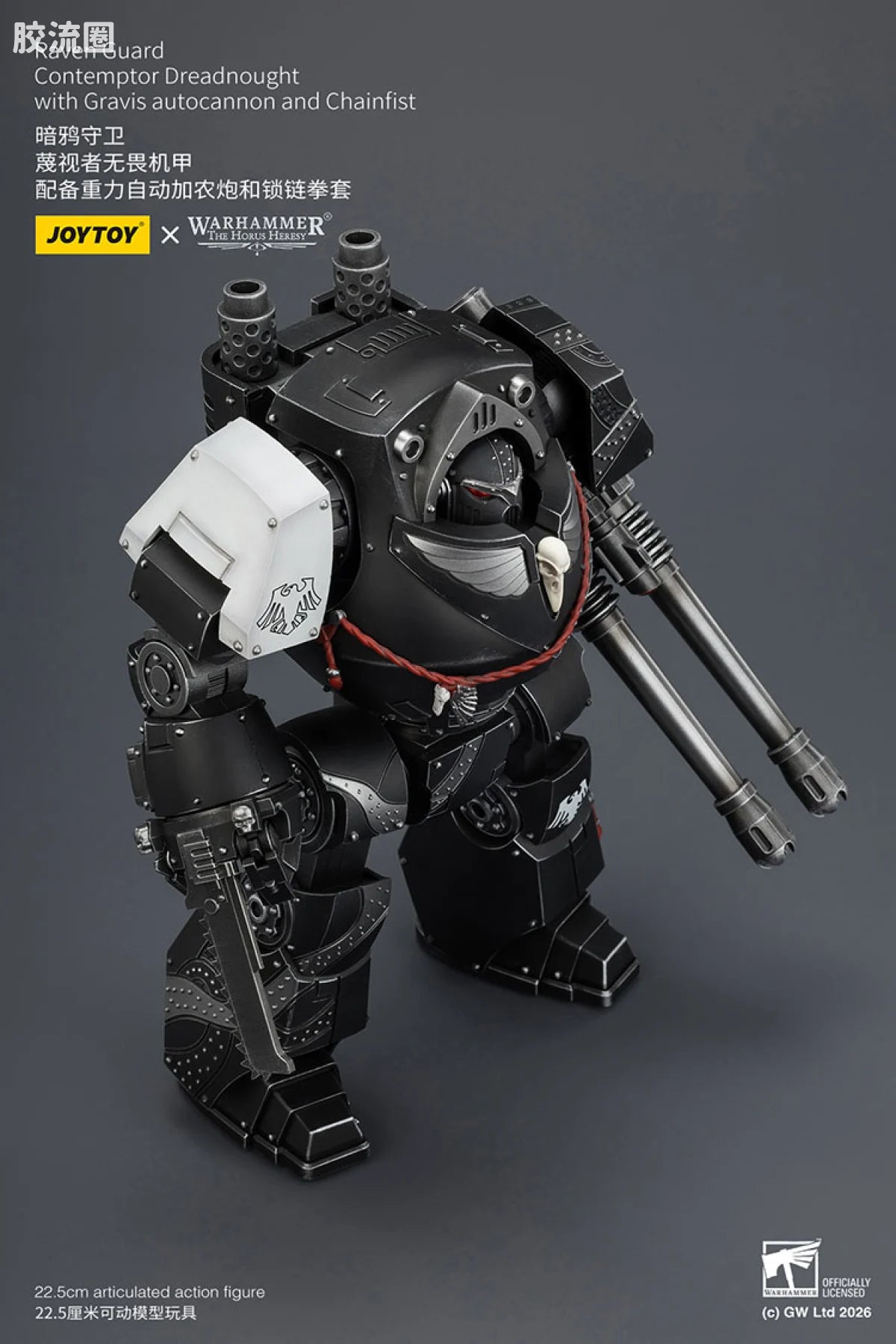 JoyToy Raven Guard Contemptor Dreadnought With Gravis Autocannon And Chainfist