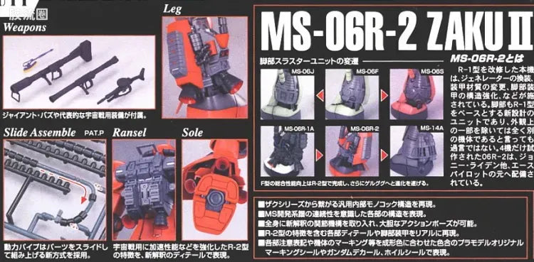 Bandai MG 1/100 MS-06R-2 Zaku II (Johnny Ridden Custom) (Ver.2.0)
