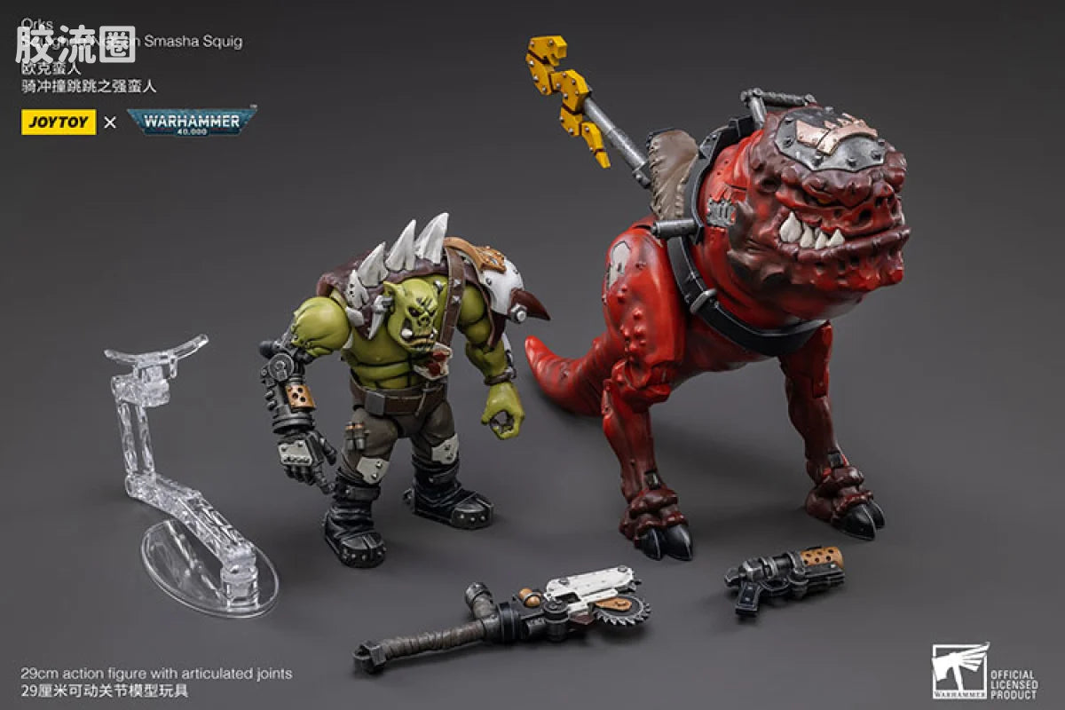 JoyToy Orks Squighog Nob on Smasha Squig