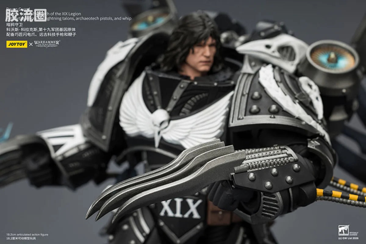 JoyToy Egionwithartificer Craftedlightningtalonsarchaeotechpistolsandwhipraven Guard Corvus Coraxprimarch Of The Xix Legion With Artificer Crafted Lightning Talonsarchaeotech Pistolsand Whip