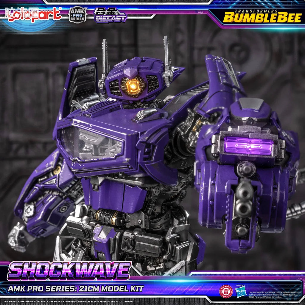 YOLOPARK Transformers Bumblebee The Movie Amk Pro Series Shockwave Model Kit