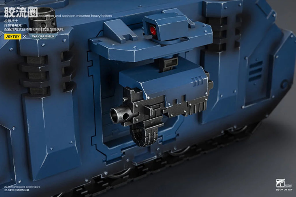 JoyToy Estructorwithturret Mountedautocannonandsponson Mountedheavyboltersultramarines Predator Destructor With Turret Mounted Autocannon And Sponson Mounted Heavy Bolters