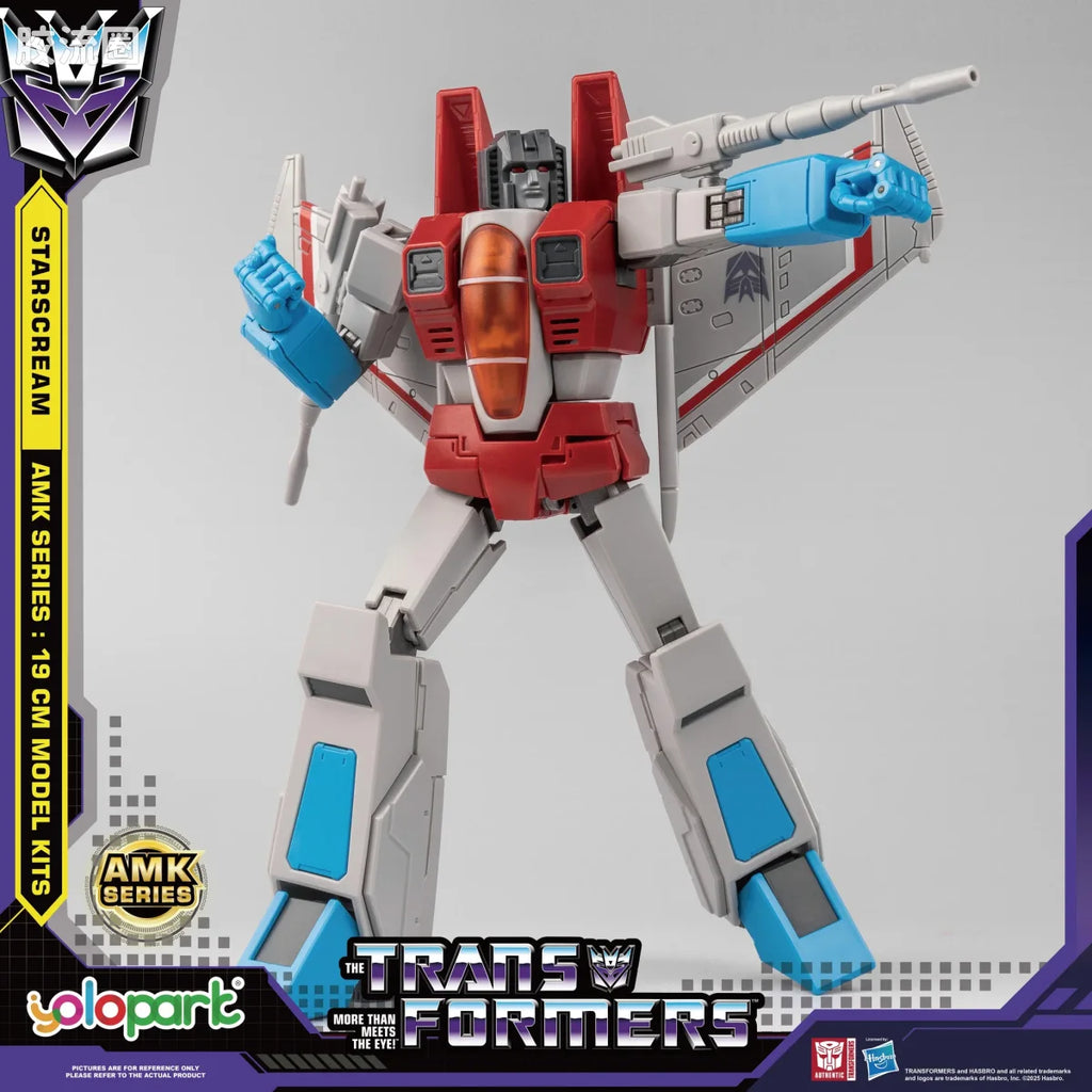 YOLOPARK Transformers Generation One Amk Series 19cm Starscream Model Kit