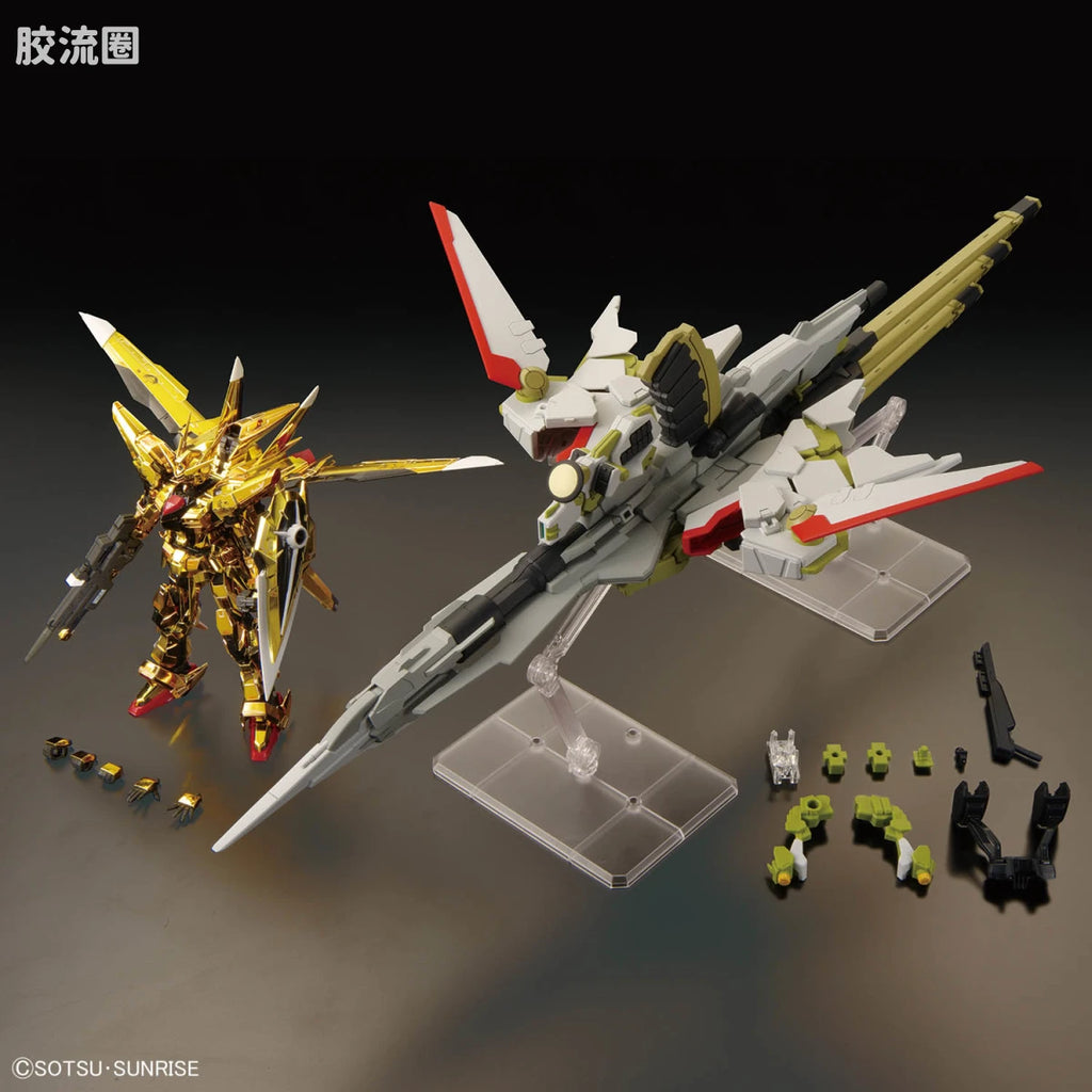 RG 1/144 Akatsuki Gundam (Oowashi Equipment) & HG 1/144 Zeus Silhouette + Custom Joint Parts Set