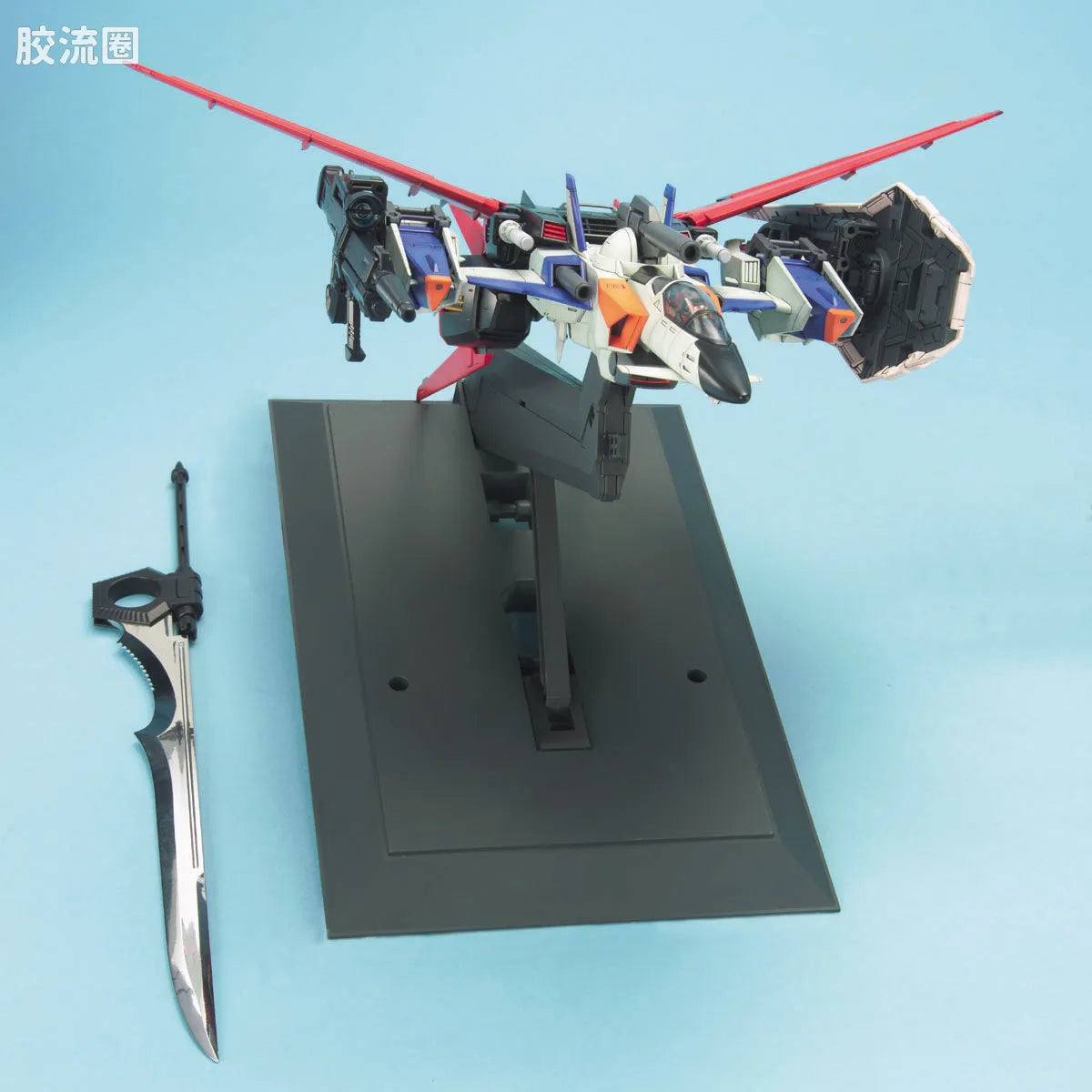 Bandai PG 1/60 MBF-02+AQM/E-X01 Aile Strike Rouge + FX-550 Skygrasper