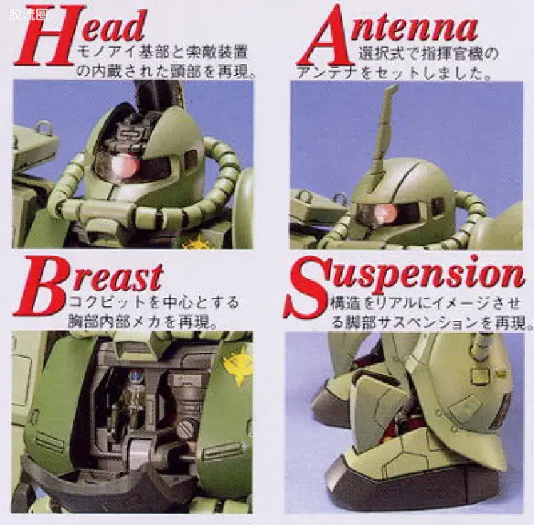 Bandai MG 1/100 MS-06F/J Zaku II