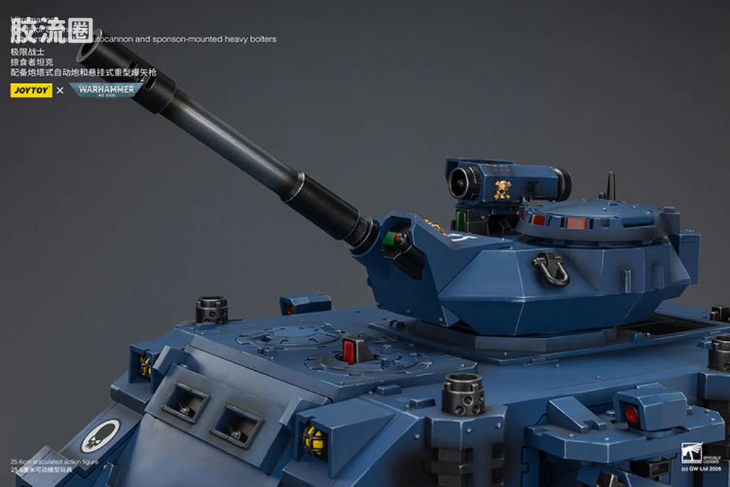 JoyToy Estructorwithturret Mountedautocannonandsponson Mountedheavyboltersultramarines Predator Destructor With Turret Mounted Autocannon And Sponson Mounted Heavy Bolters