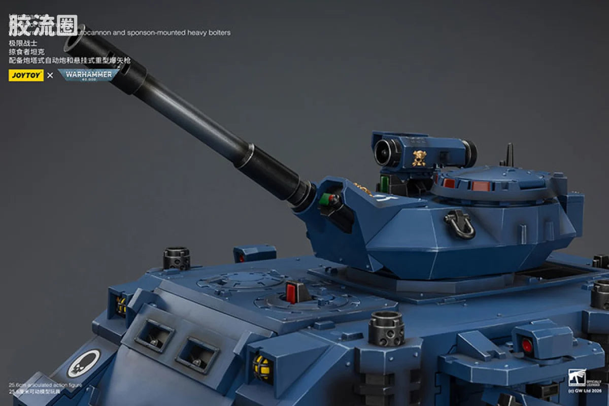 JoyToy Estructorwithturret Mountedautocannonandsponson Mountedheavyboltersultramarines Predator Destructor With Turret Mounted Autocannon And Sponson Mounted Heavy Bolters